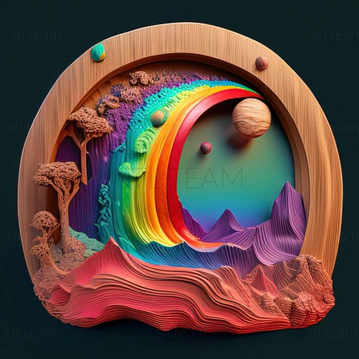 3D model Rainbow Moon game (STL)